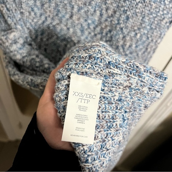 Cabi Napa Cardigan Vest Oversized Blue Cotton XXS L2 - Picture 4 of 5